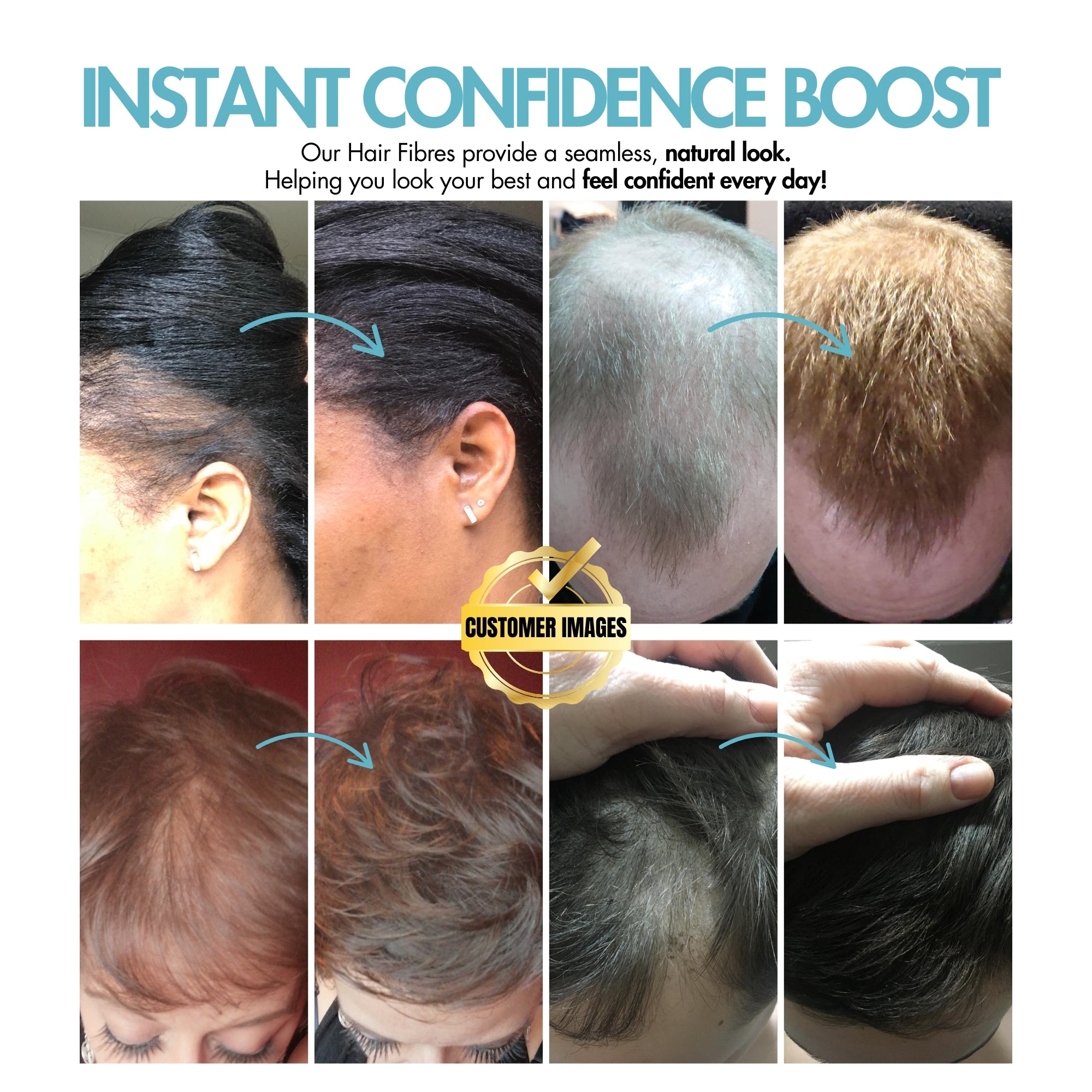 Hair Fibres – Conceal Thinning Hair Instantly, Natural-Looking Colors