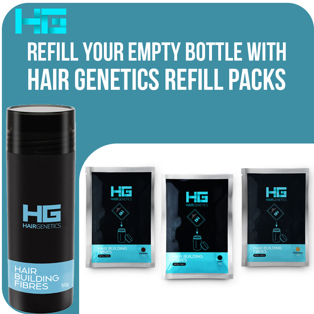 Hair Fibres Refill Pack – Natural-Looking Coverage for Thinning Hair