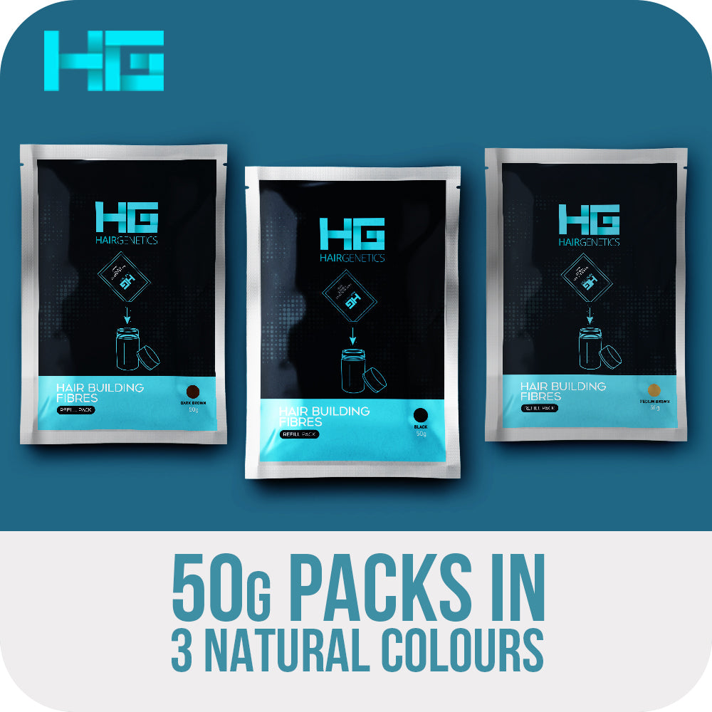 Hair Fibres Refill Pack – Natural-Looking Coverage for Thinning Hair
